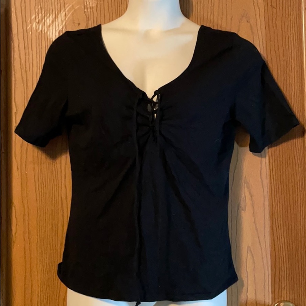 Black tie front top